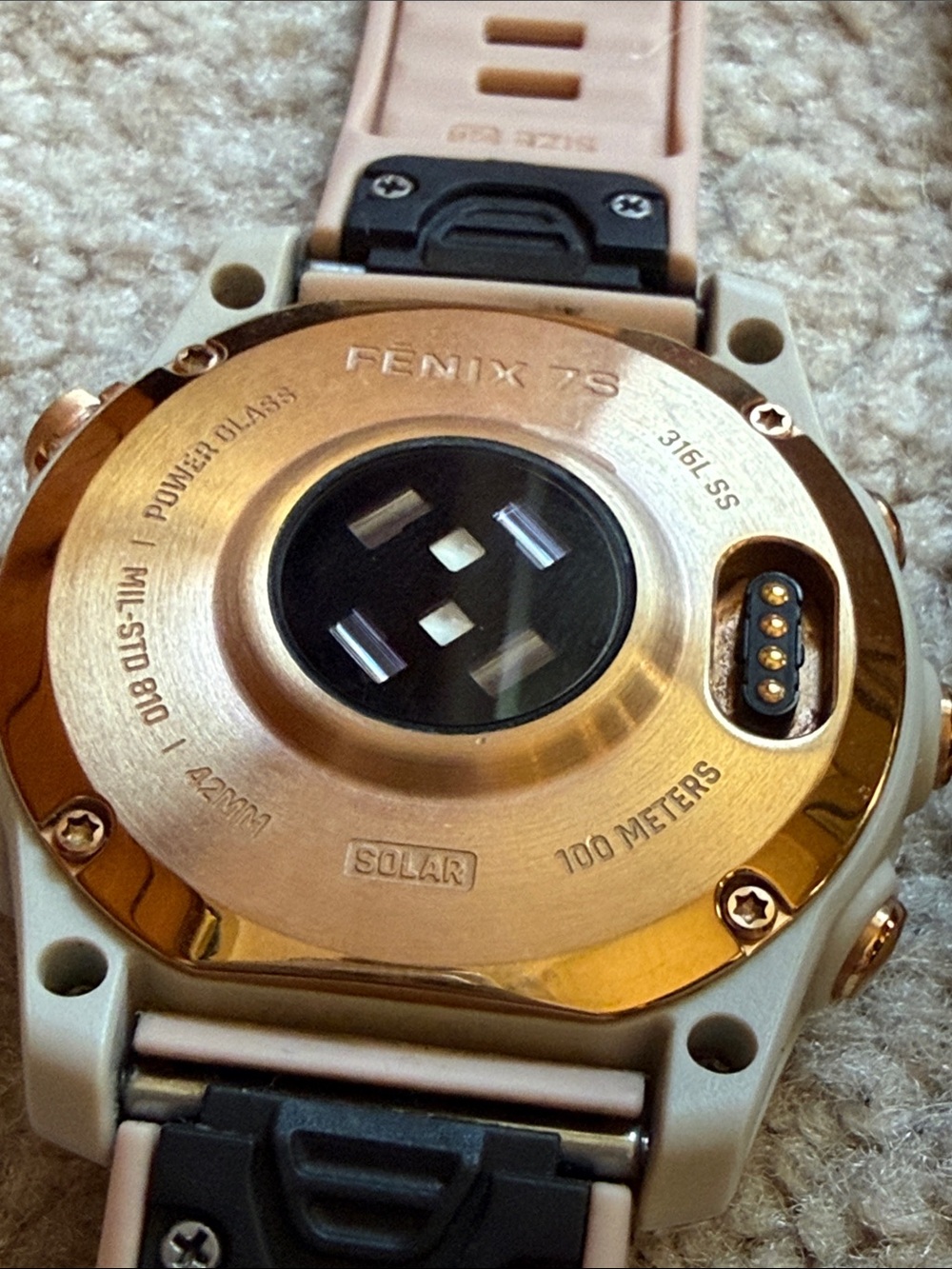 Garmin Fenix 7S Solar 42MM Rose Gold - Picture 11 of 13